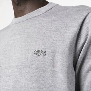 Lacoste Men's Light Gray Crewneck Sweater